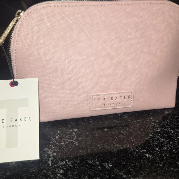 Ted Baker Pink Travel Cosmetic Pouch - Picture 1 of 5